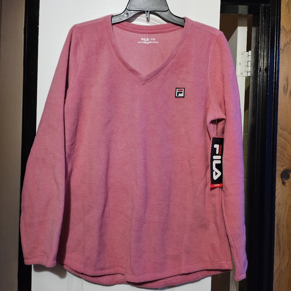 Fila Basics Women's V-neck Fleece Sweater